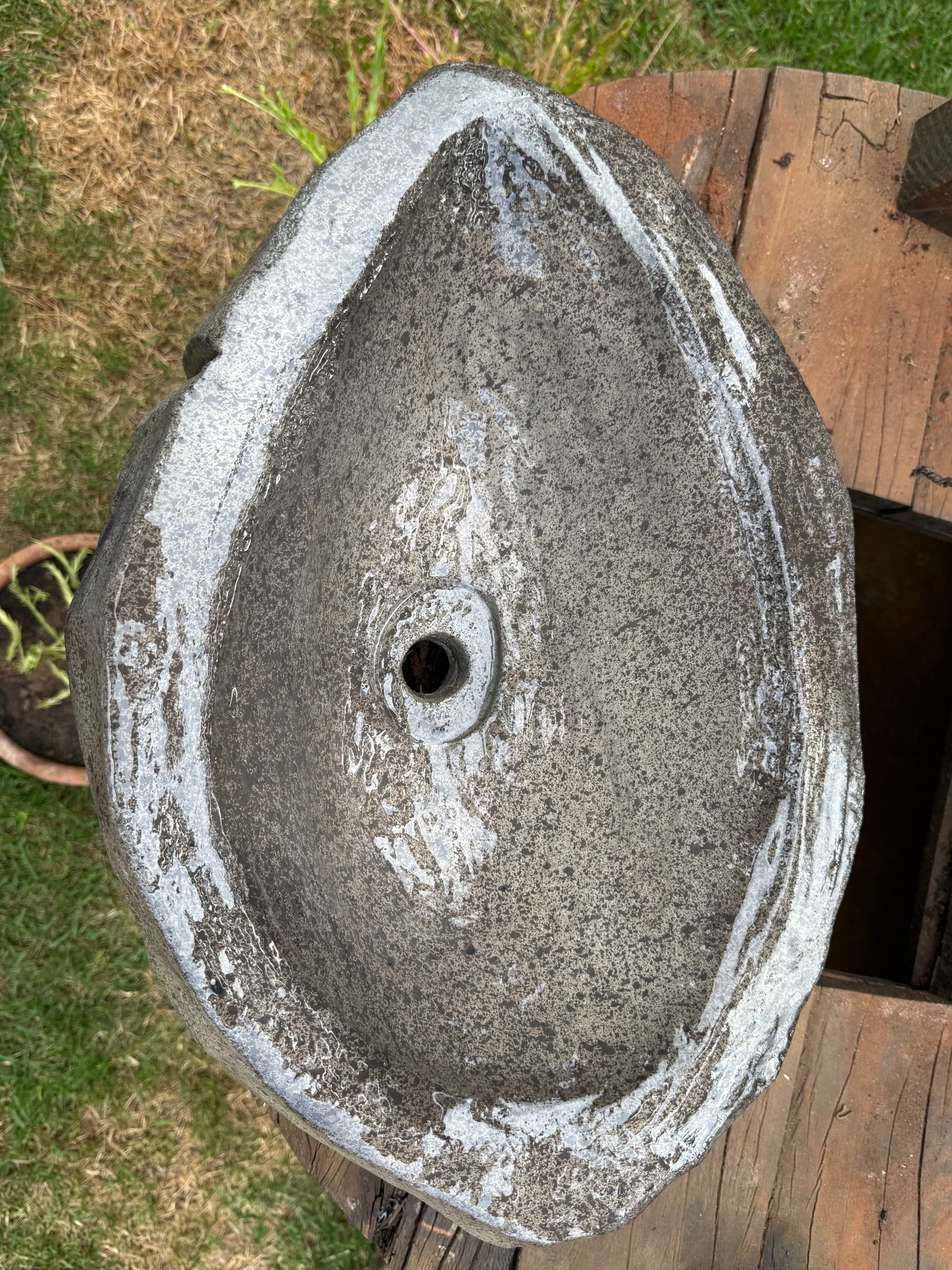 Cuba de Apoio Efeito Pedra Natural