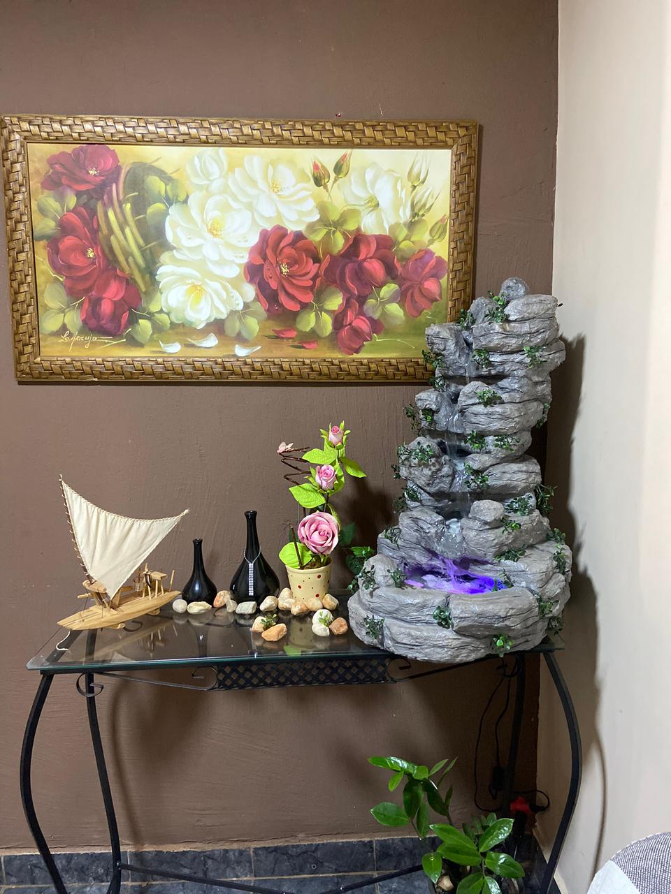 Fonte Ornamental – 4 Quedas d’Água | Pedra cinza envelhecida