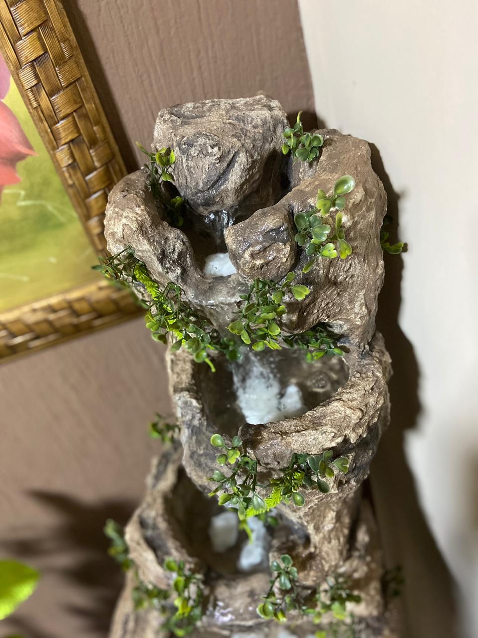 Fonte Ornamental – 4 Quedas d’Água | Pedra Envelhecida